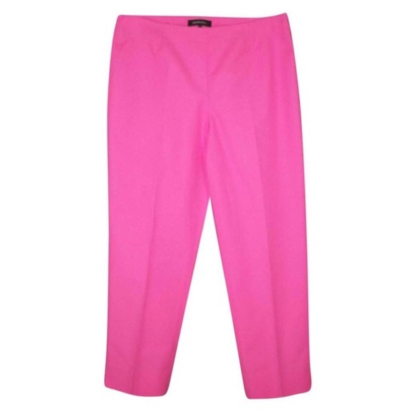 Lafayette 148 New York Pink Cropped Pants Bleecker Style - Picture 8 of 8
